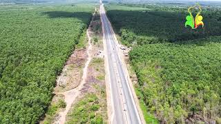 Vue aérienne dune forêt sacrée proche de Cotonou [upl. by Augusta]