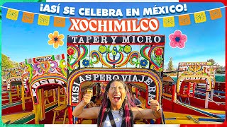 ¡¿LA VENECIA MEXICANA Fiesta flotante en XOCHIMILCO  CDMX  Música tragos y má [upl. by Orgel]