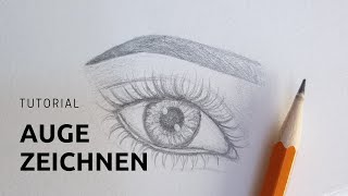 Auge zeichnen Tutorial  Updated  Hayden [upl. by Berhley381]