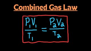 Gas Laws  Combined Gas Law Practice Problems [upl. by Naujek665]