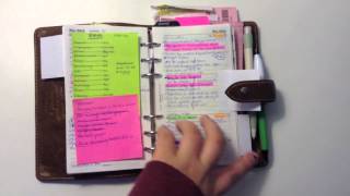 Filofax Personal Ochre Malden Review [upl. by Crescen163]