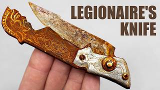 Rare rusty switchblade knife restoration Perfect Restoration [upl. by Ara]