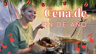 🥂🍾CENA DE FIN DE AÑO🍾🥂 cocinando pavo pierna de cerdo y arroz [upl. by Inkster655]