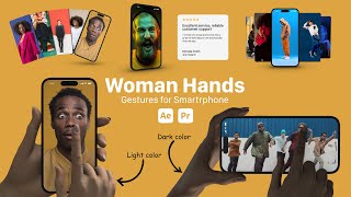 Woman Hand Gesture for Smartphones  Premiere Pro Tutorial [upl. by Yeleek]