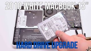 2010 White Macbook A1342 Hard Disk Drive Replacement [upl. by Tyson]