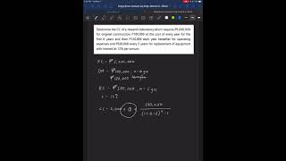 Engineering Economics Capitalized Cost Capitalization Solved Sample Problem Case 1 to 3 [upl. by Jami57]