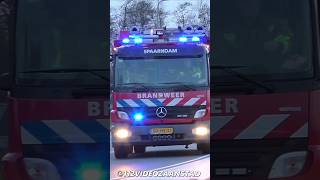 Brandweer Spaarndam en Haarlem naar een Zeer grote brand in Westzaan feuerwehr firebrigade 112 [upl. by Atiniuq]