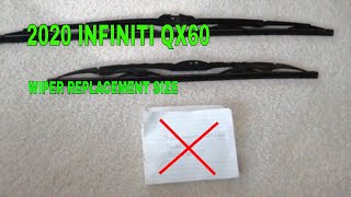 🚗 🚕 2020 Infiniti QX60 Wiper Blade Replacement Size 🔴 [upl. by Geri983]