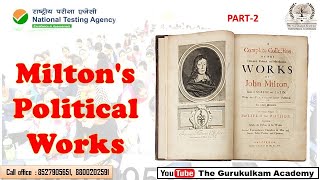 John Milton Political Works  Political Writings  Dr Neha Jain  englishliterature [upl. by Aled382]