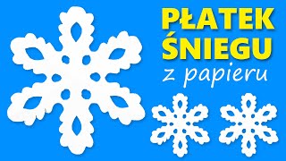 PĹATEK ĹšNIEGU Z PAPIERU âť„ ĹšNIEĹ»YNKA DIY âť„ PAPER SNOWFLAKE âť„ JAK ZROBIÄ† PĹATEK ĹšNIEGU Z PAPIERU [upl. by Faustena]