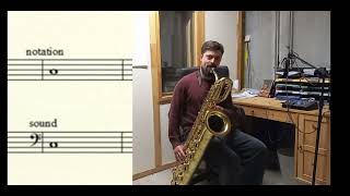 What is the range of an Eb bariton saxophone [upl. by Charity]