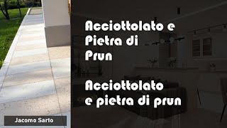 Ciottoli bianchi e pietra di Prun esterno pavimentato a Vicenza [upl. by Aivataj413]