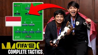 Indonesias FM24 FIFAe Title Winning Tactics Complete PIs [upl. by Denby473]