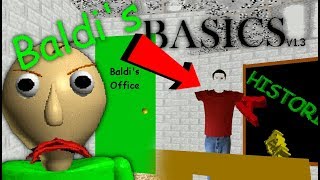 SECRET ENDING FOUND BALDIS OFFICE WITH THE REAL BALDI Baldis Basics v13 All Failed Notebooks [upl. by Eden]