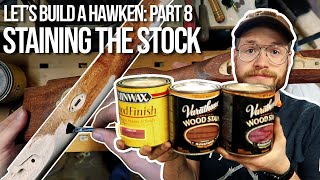 Lets Build a Traditions St Louis Hawken  HowTo Series Part 8 Staining Your Stock [upl. by Gresham]