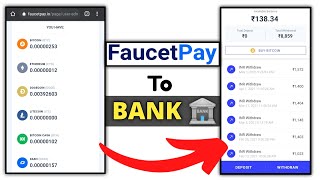 How To Transfer FaucetPay Money To Bank AccountInstant  FaucetPay Money Transfer To Paytm Wallet [upl. by Enileoj]