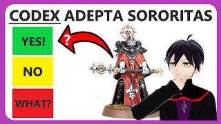 What are the strongest Adepta Sororitas units Ranking Codex Adepta Sororitas units [upl. by Yasdnil961]