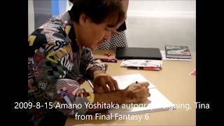 Yoshitaka Amano Live Drawing Compilation 20102016 [upl. by Yhpos907]