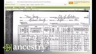 Exploring US Census Records  Ancestry [upl. by Ocsecnarf412]