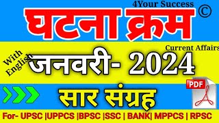 घटना चक्र जनवरी 2024 सार संग्रह  Ghatna Chakra January 2024 Saar Sangrah [upl. by Hna]