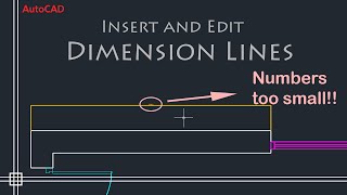 AutoCAD Basics  Edit Dimensions Simple Tutorial PART 1 [upl. by Ppik]