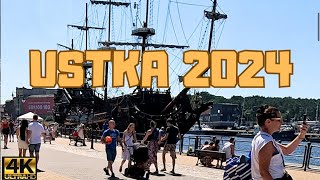 Ustka  Spacer po mieście  Lato 2024 4k60fps [upl. by Applegate391]