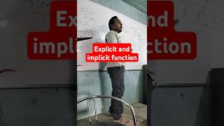 derivative of explcit and implicit function [upl. by Nerhe]