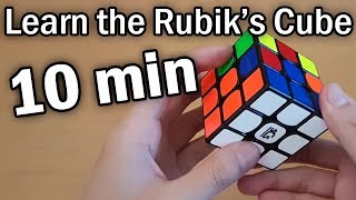 Learn How to Solve a Rubiks Cube in 10 Minutes Beginner Tutorial [upl. by Breskin411]