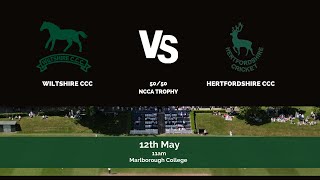 Wiltshire 1st XI vs Hertfordshire CCC  Marlborough College  with Commentary [upl. by Blim200]