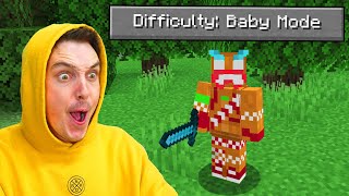 I Played Minecraft BABY MODE [upl. by Starr]