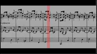 BWV 582  Passacaglia amp Fugue Scrolling [upl. by Lramaj784]