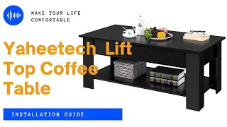 Yaheetech 475 Inches W LiftTop Coffee Table w Bottom Shelf Installation Guide coffeetable [upl. by Cobb]