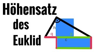 Höhensatz des Euklid [upl. by Uranie]