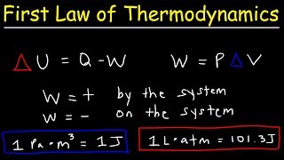 First Law of Thermodynamics Basic Introduction Physics Problems [upl. by Georgy]