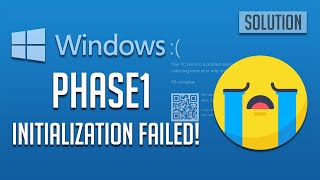 PHASE1 INITIALIZATION FAILED BSOD Fix in Windows 1087 2024 Tutorial [upl. by Sigrid800]