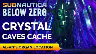 Crystal Caves Cache Location  Subnautica Below Zero [upl. by Ardnoid]