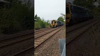 158720 working 2B27 from Montrose to Inverurie shorts train class158 britishrail subscribe [upl. by Petronia]