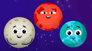 Planet Song Our Solar System and Kindergarten Rhyme for Babies [upl. by Kayle759]