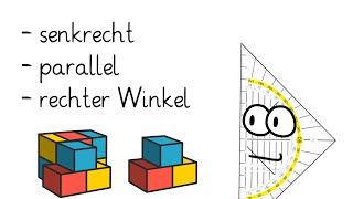 Parallel Senkrecht Rechter Winkel Mathematik einfache Erklärung Geometrie mit dem Geodreieck [upl. by Juni83]