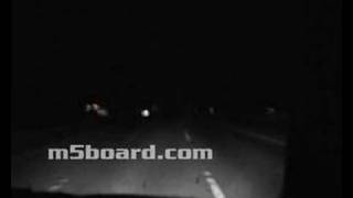 BMW M5 E39 cruising at top speed in Germany by night [upl. by Jill]