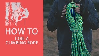 How To Coil A Climbing Rope  Basic Climbing Tips [upl. by Nirek]