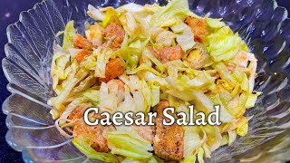 Basic Caesar Salad Recipe  Caesar Salad With Grilled Chicken [upl. by Og59]