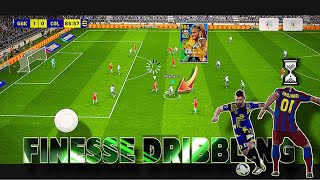 What is Finesse Dribbling  How to do finesse dribble  Efootball 25 [upl. by Edgard]