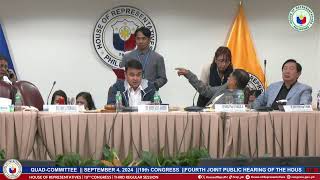 FOURTH JOINT PUBLIC HEARING OF THE HOUSE QUADCOMMITTEE PART 2 [upl. by Grory]