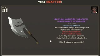 Yay I crafted a Horseless Headless Horsemans Headtaker [upl. by Eivets941]