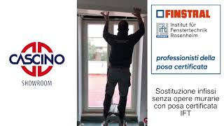 Sostituzione infissi Finstral in 30 minuti  Cascino Showroom [upl. by Hammond]