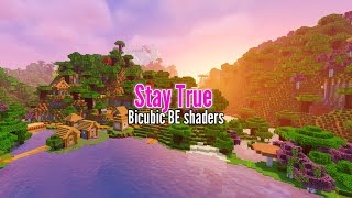 🌿Stay True Pack para Bicubic Shaders Aesthetic Texture Minecraft Bedrock 119 [upl. by Nallek]