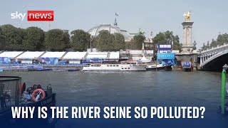 Paris Olympics 2024 Mens triathlon delayed over polluted water in River Seine [upl. by Alol]