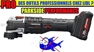 PARKSIDE PERFORMANCE  des outils PRO chez LIDL  Outil multifonction PAMFWP 20 Li A1 [upl. by Lewanna]