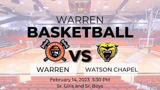 Warren vs Watson Chapel Basketball [upl. by Dorin]